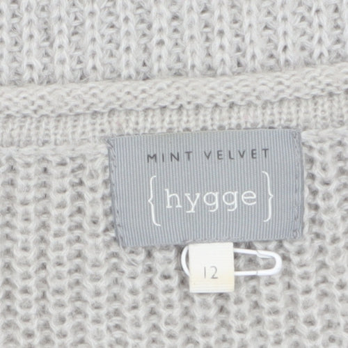 Mint Velvet Women’s Grey Sequin Knit Jumper Size 12