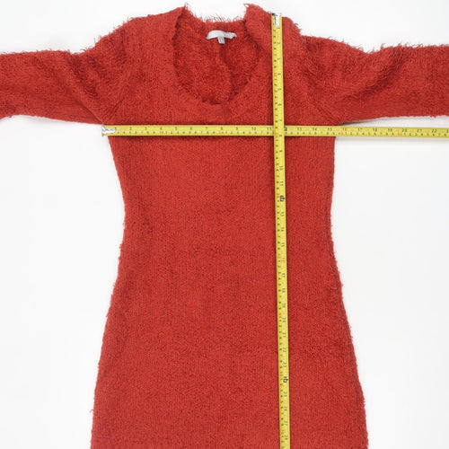 Red Herring Women's Red Long Sleeve Scoop Knit Jumper Size 14