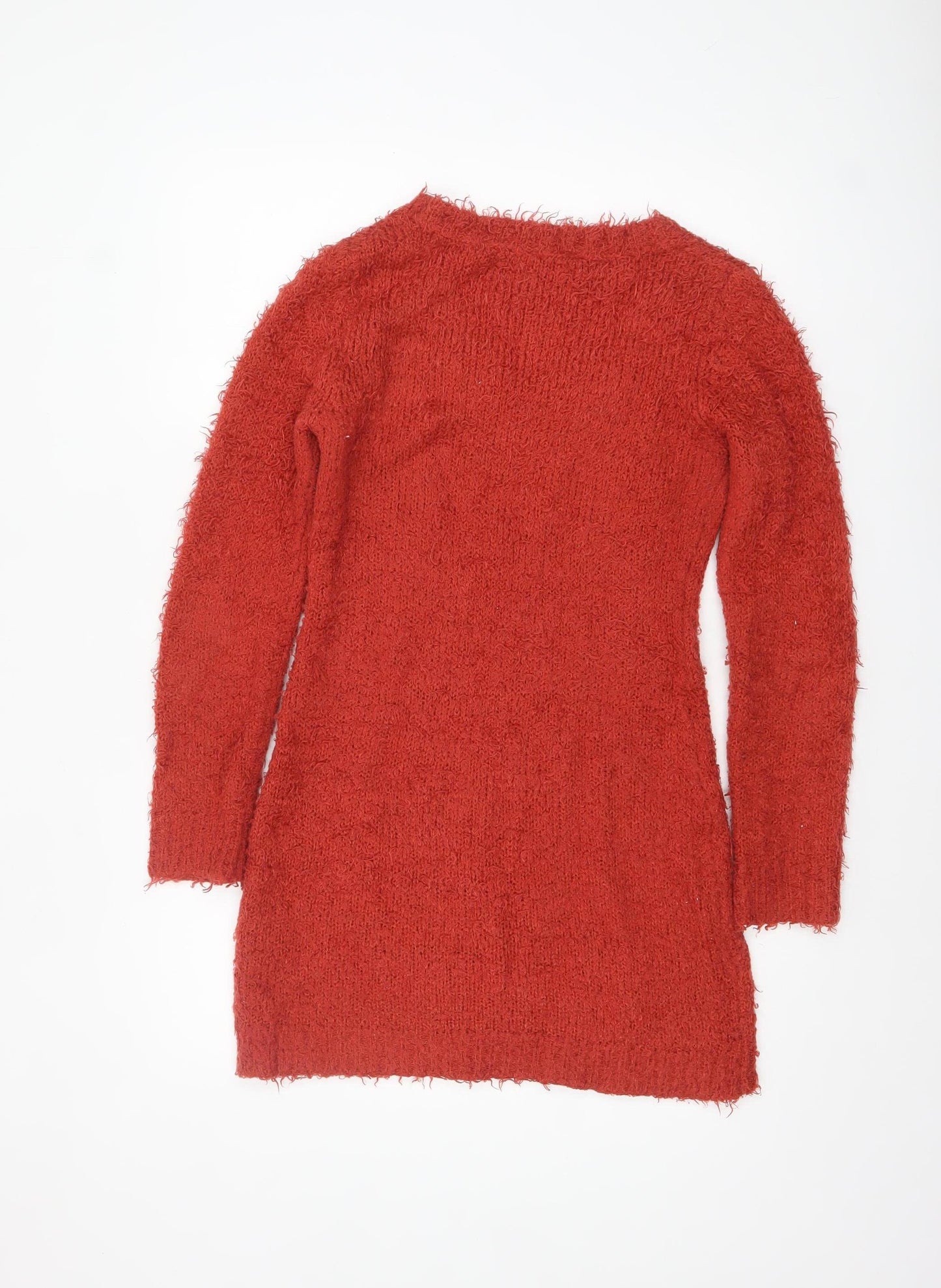 Red Herring Women's Red Long Sleeve Scoop Knit Jumper Size 14