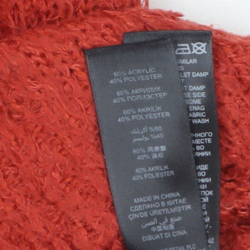 Red Herring Women's Red Long Sleeve Scoop Knit Jumper Size 14