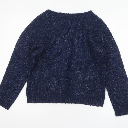 GAP Women’s Blue Chunky Knit Crew Neck Pullover Jumper XS