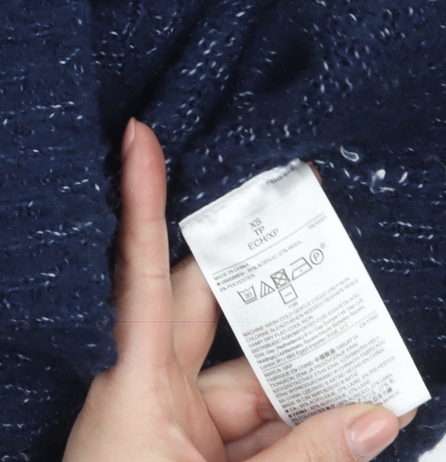 GAP Women’s Blue Chunky Knit Crew Neck Pullover Jumper XS