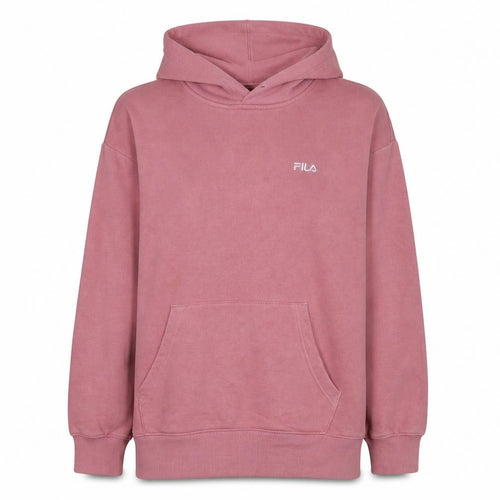 Fila Women Pink Pullover Hoodie XL Cotton Blend Casual Sweatshirt
