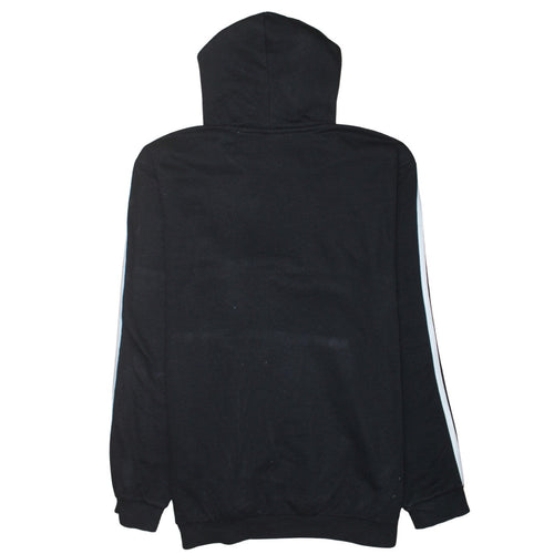 Adidas Mens Black Pullover Hoodie L Sports Fleece Sweatshirt