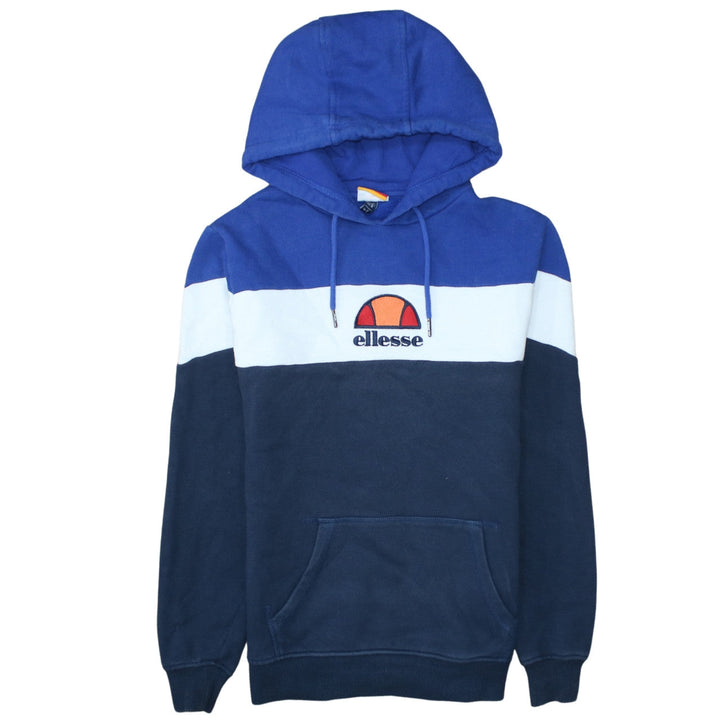 Ellesse Men's Blue Colour Block Pullover Hoodie Size S