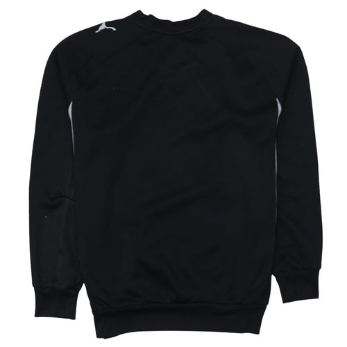 Puma Men's Black Small Pullover Logo Sweatshirt Athletic Fit