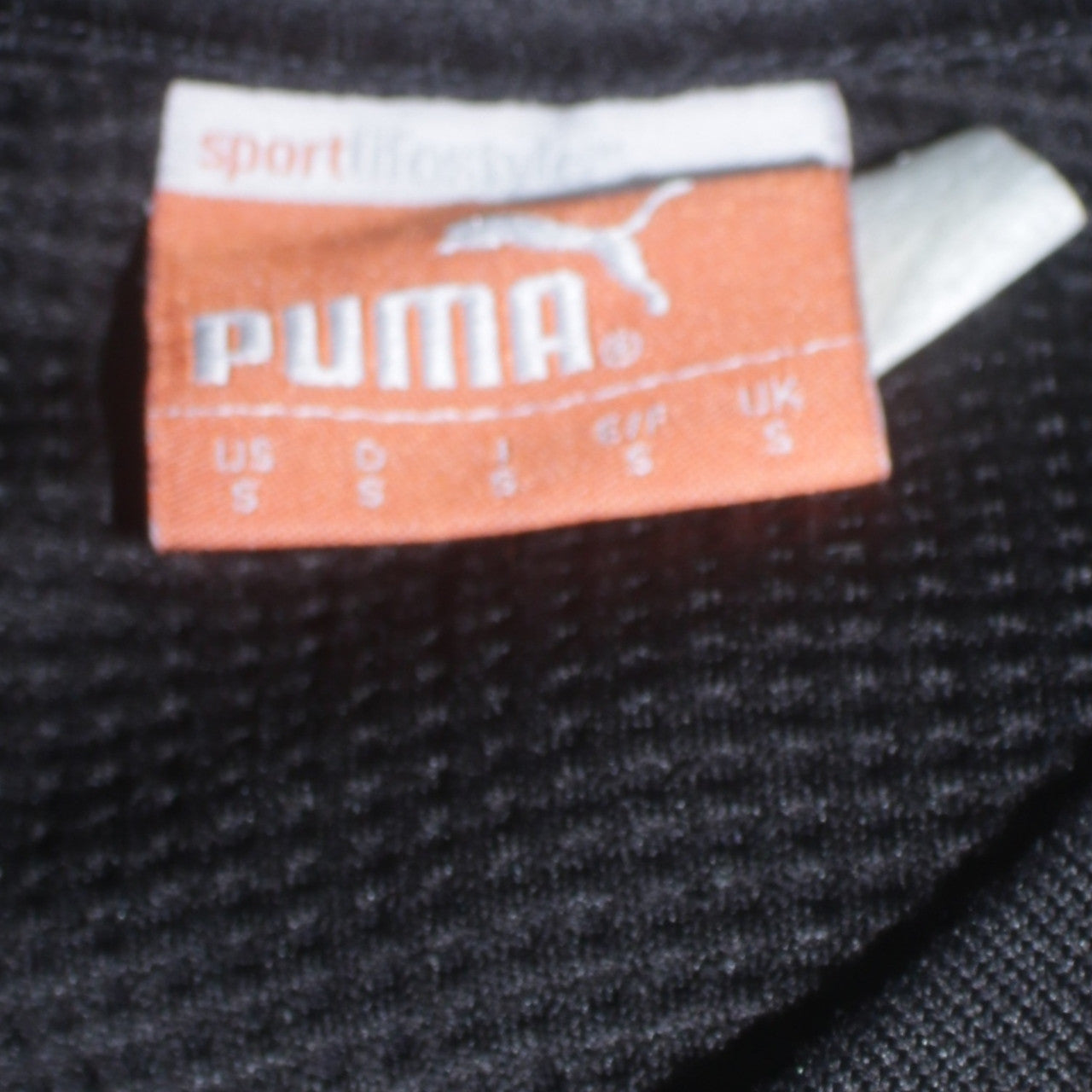 Puma Men's Black Small Pullover Logo Sweatshirt Athletic Fit
