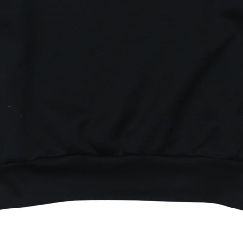 Puma Men's Black Small Pullover Logo Sweatshirt Athletic Fit
