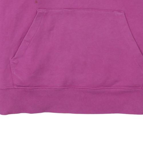 Nike Womens Pink Pullover Hoodie XS Cotton Blend Hooded Sweatshirt