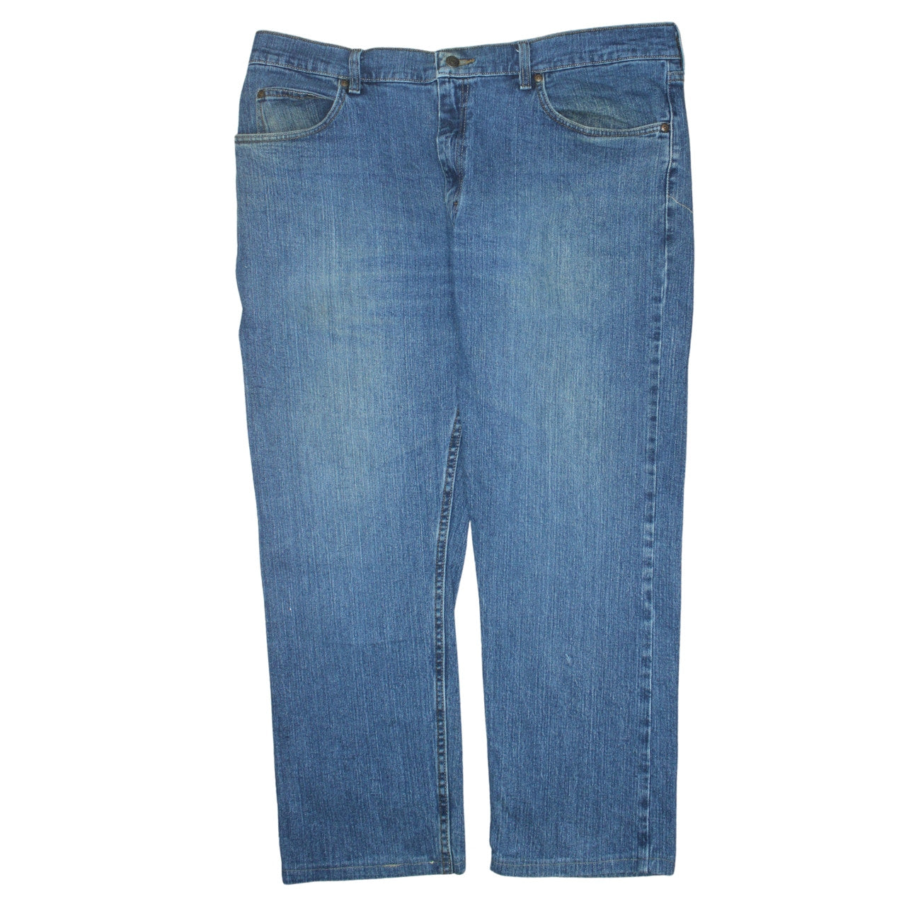 Lee Men's Blue Regular Fit Straight Leg Denim Jeans 40W 30L