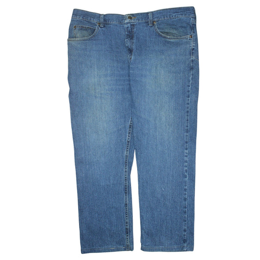 Lee Men's Blue Regular Fit Straight Leg Denim Jeans 40W 30L