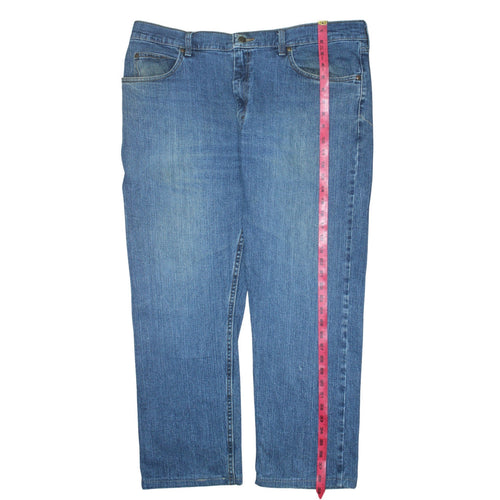 Lee Men's Blue Regular Fit Straight Leg Denim Jeans 40W 30L