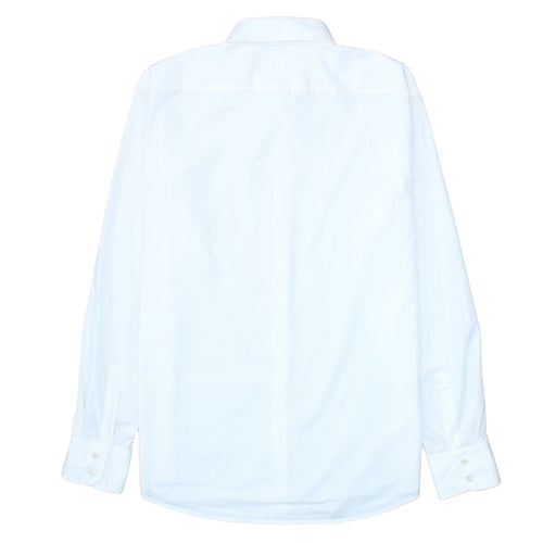Hugo Boss Men's White Regular Fit Long Sleeve Dress Shirt Size 44