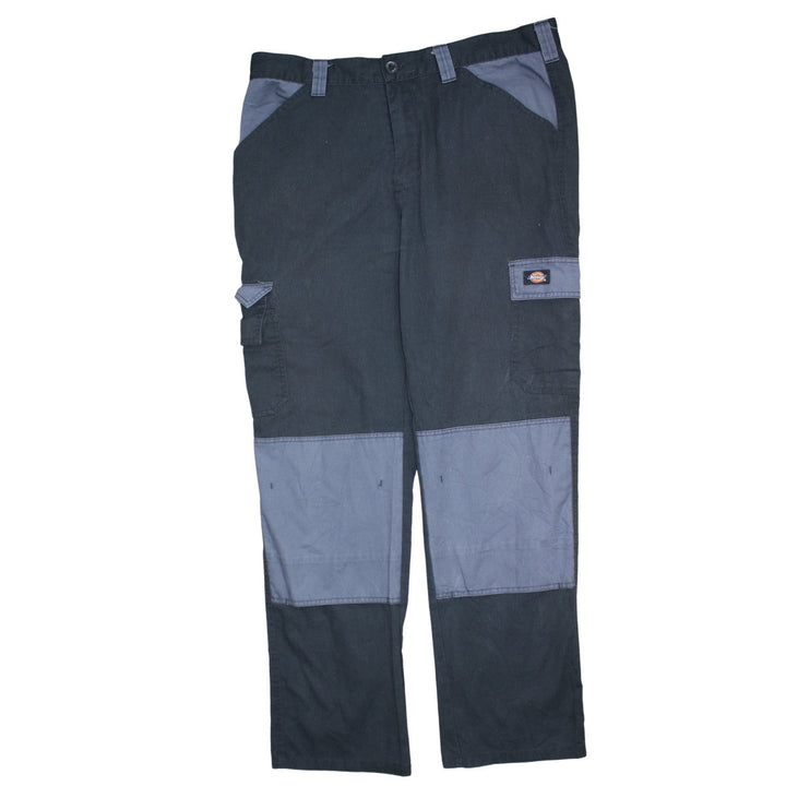 Dickies Men's Black Cargo Work Trousers Size L 40in Waist