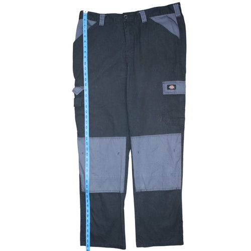 Dickies Men's Black Cargo Work Trousers Size L 40in Waist
