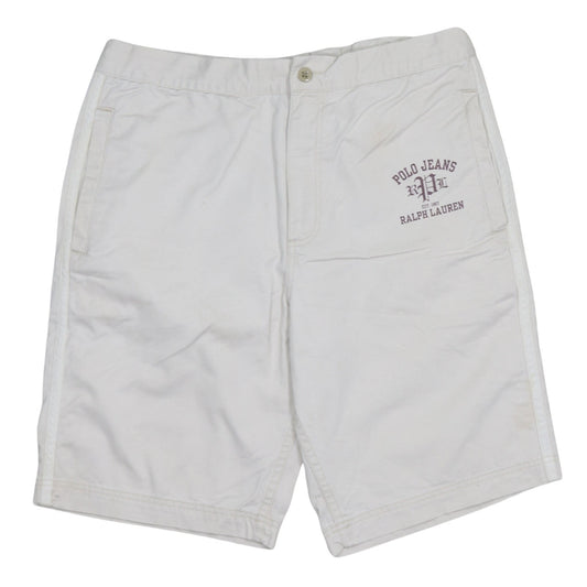 Ralph Lauren Men's White Chino Shorts M Polo Jeans Casual Summer