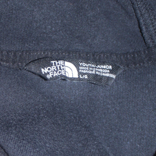 The North Face Boys Blue Colourblock Fleece Pullover Hoodie L