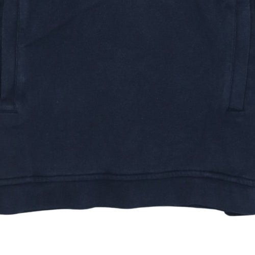 The North Face Boys Blue Colourblock Fleece Pullover Hoodie L