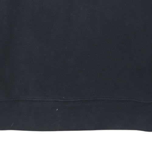 Levi's Men's Black Small Crew Neck Pullover Logo Sweatshirt
