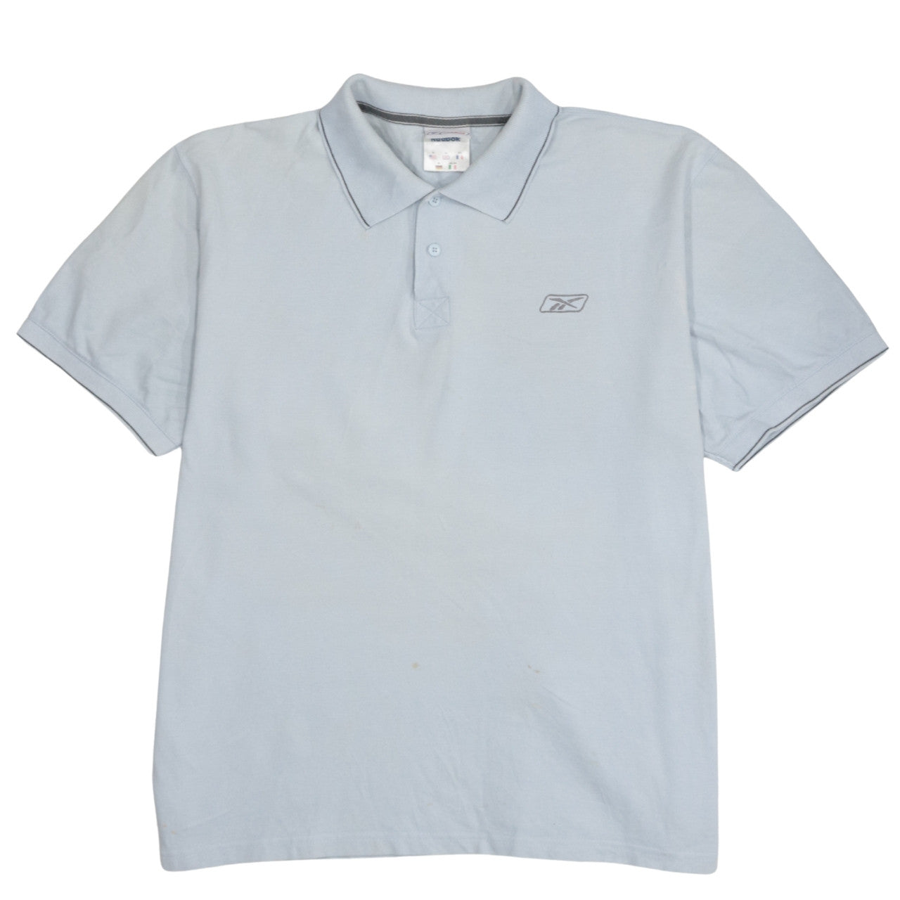 Reebok Men's Blue XL Cotton Polo Shirt Casual Sportswear