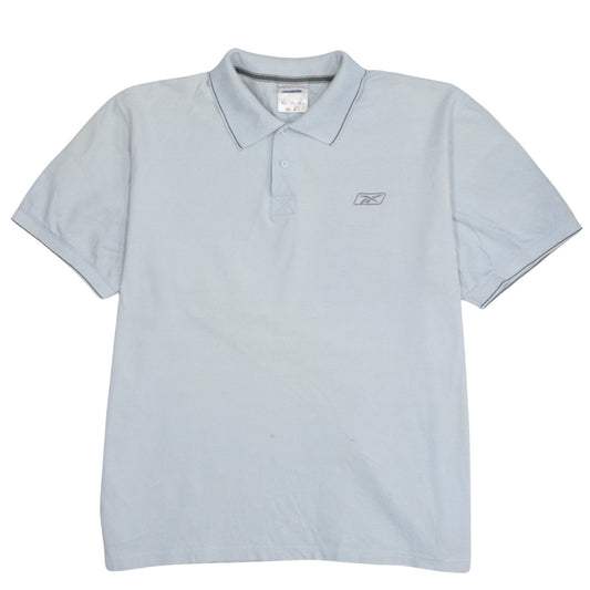 Reebok Men's Blue XL Cotton Polo Shirt Casual Sportswear