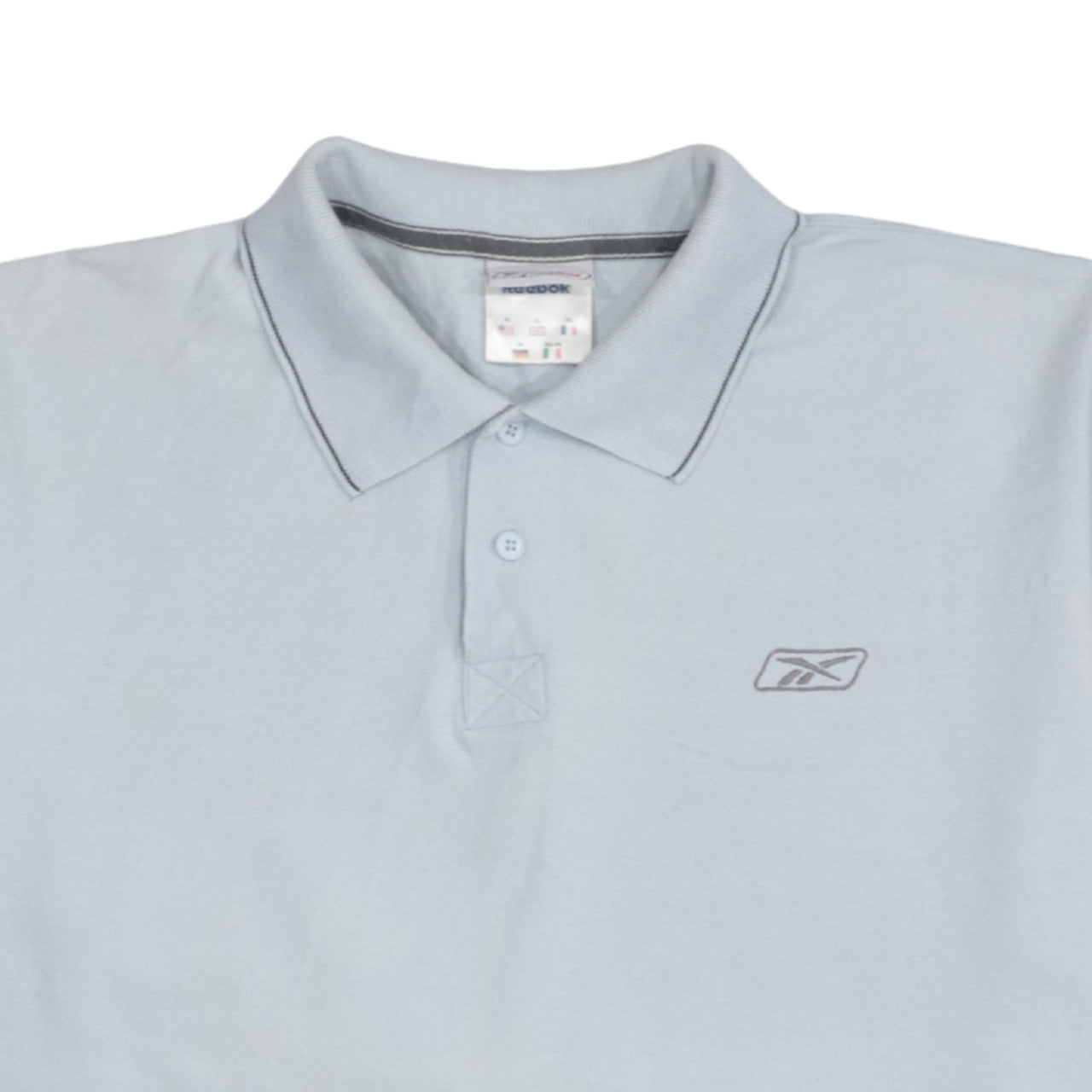 Reebok Men's Blue XL Cotton Polo Shirt Casual Sportswear