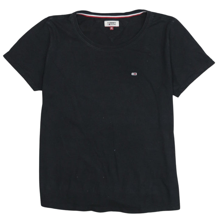 Tommy Jeans Men's Black Regular Fit Crew Neck T-Shirt Size M