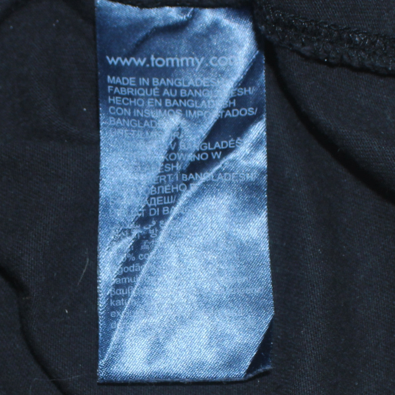 Tommy Jeans Men's Black Regular Fit Crew Neck T-Shirt Size M