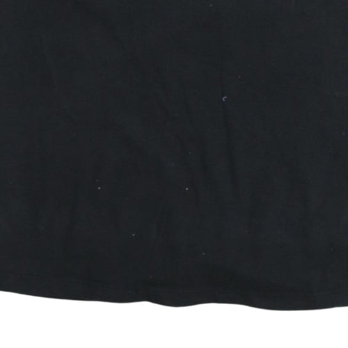 Tommy Jeans Men's Black Regular Fit Crew Neck T-Shirt Size M