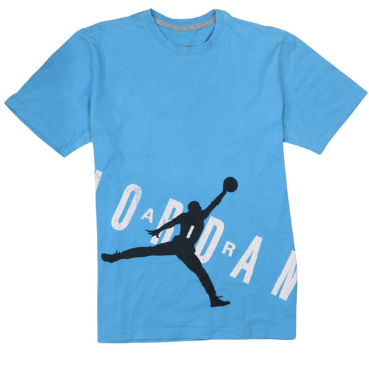 Nike Jordan Men's Blue Graphic Print T-Shirt Size M