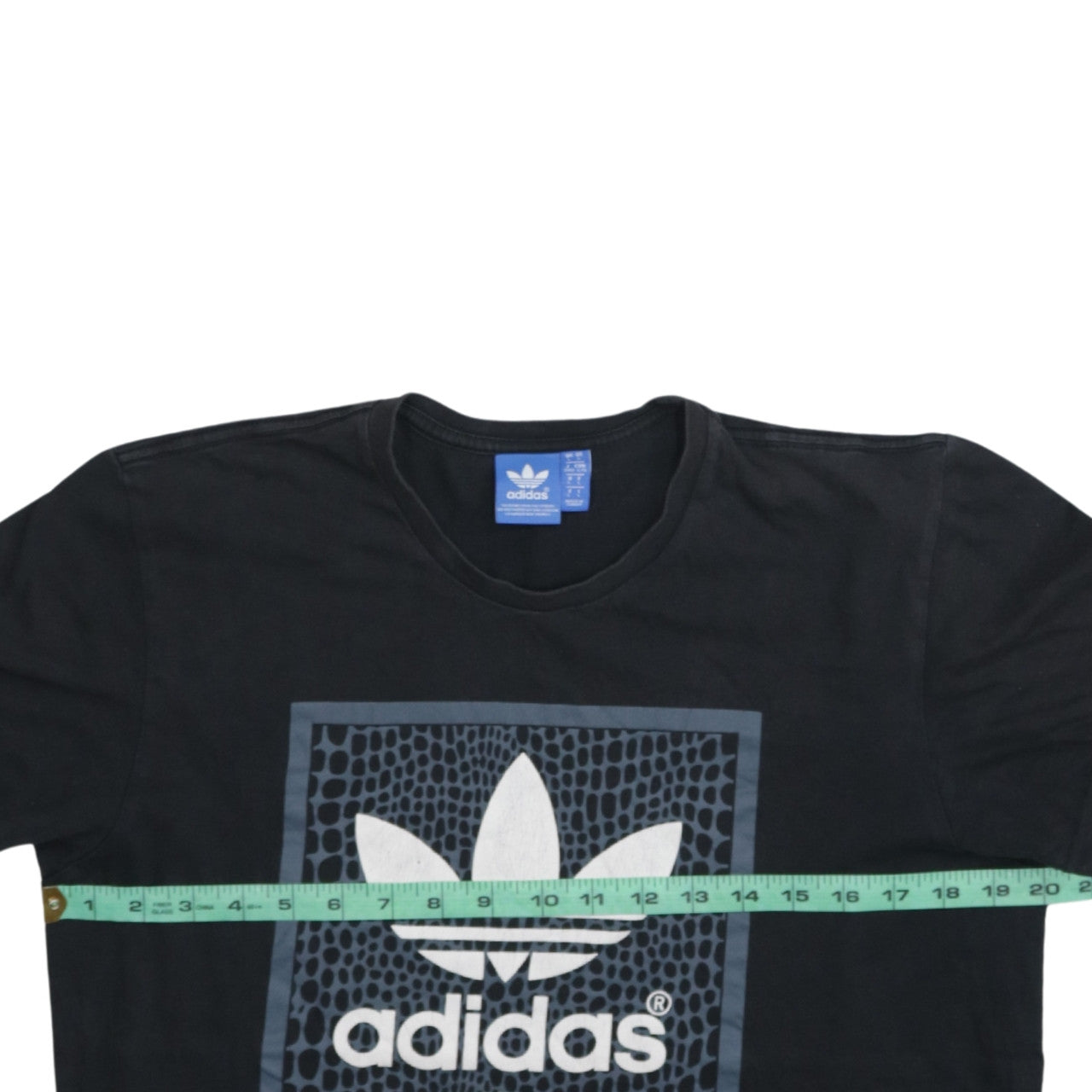 Adidas Mens Black Graphic Logo Sports T-Shirt Size L
