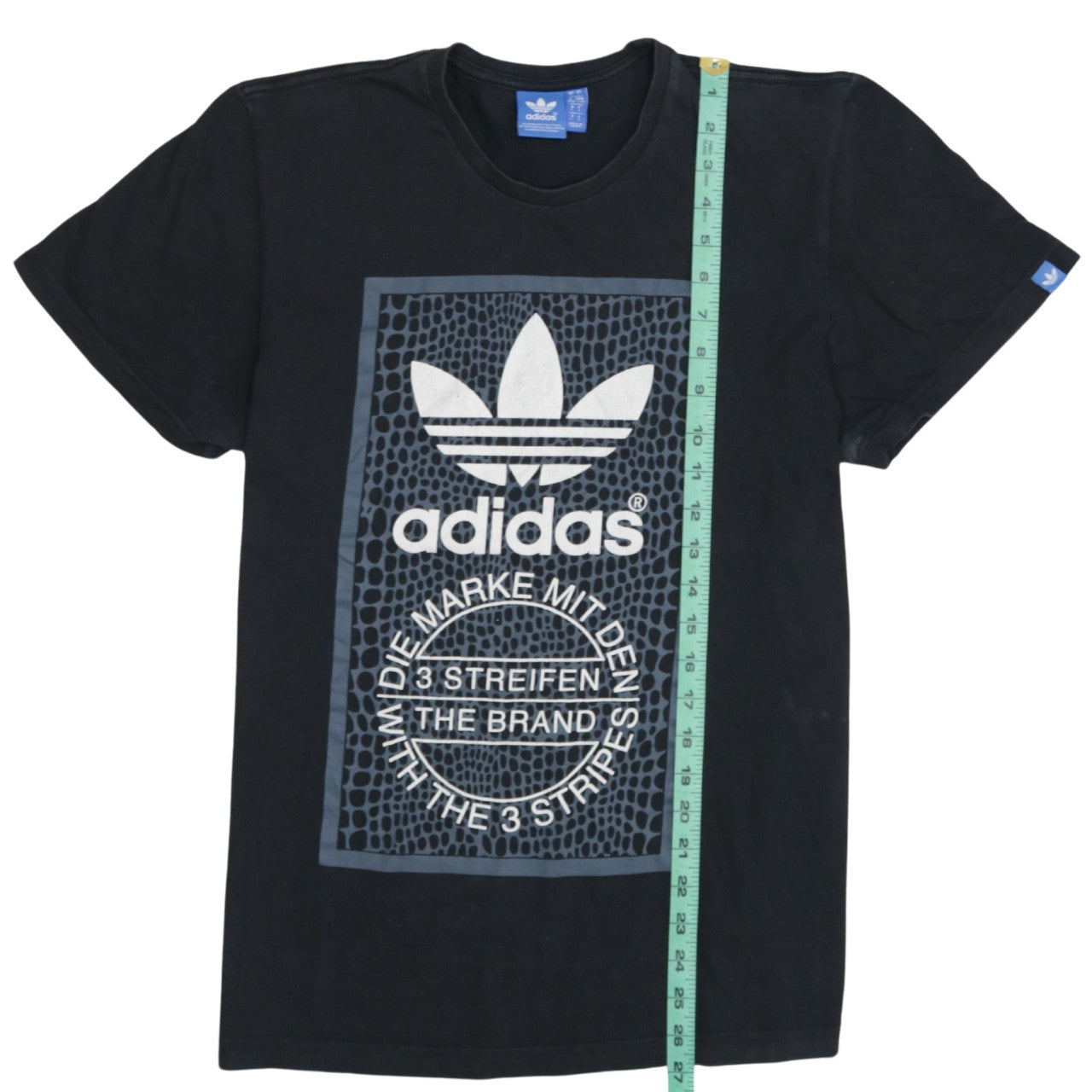 Adidas Mens Black Graphic Logo Sports T-Shirt Size L
