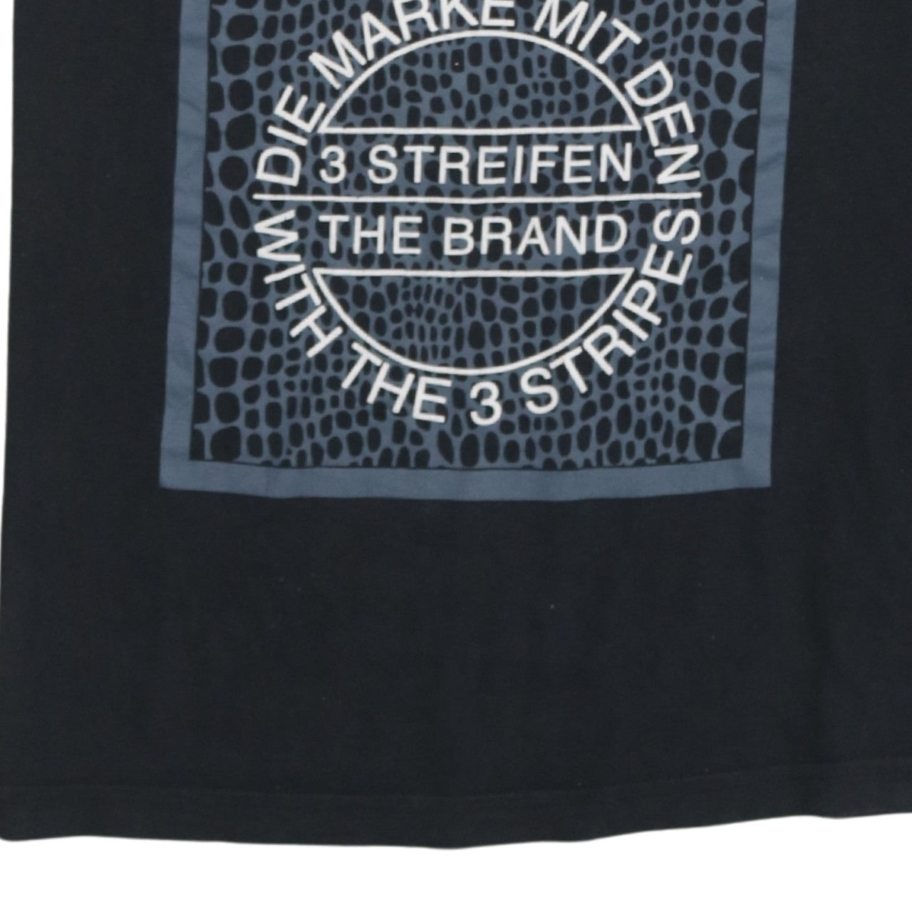 Adidas Mens Black Graphic Logo Sports T-Shirt Size L