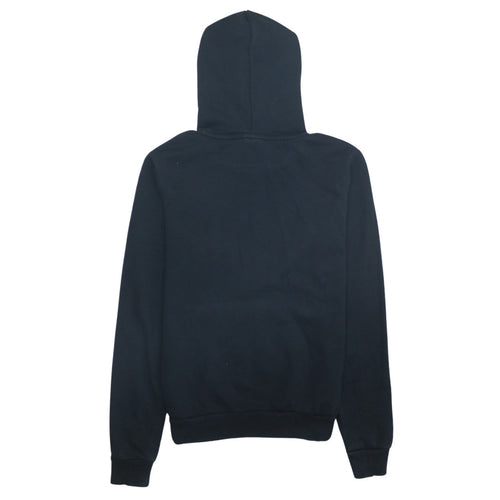 Puma Womens Black Size 10 Pullover Hoodie with Logo Print