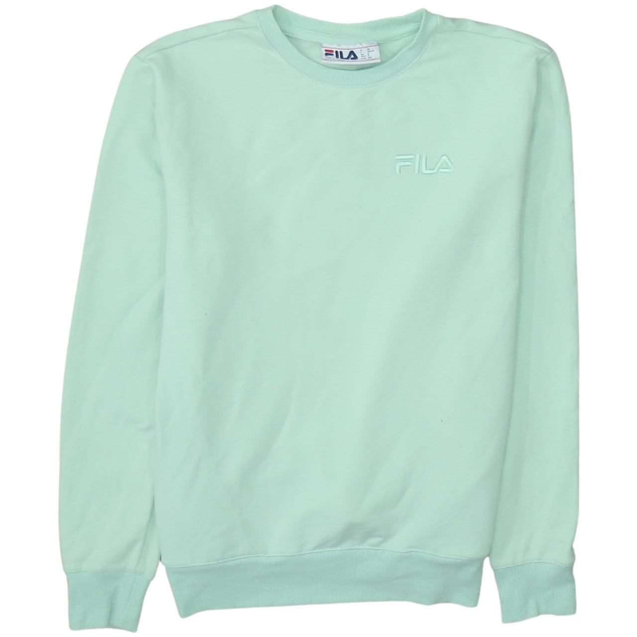 FILA Women Mint Green Crew Neck Pullover Sweatshirt Size S