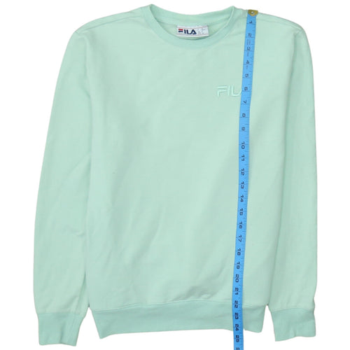 FILA Women Mint Green Crew Neck Pullover Sweatshirt Size S