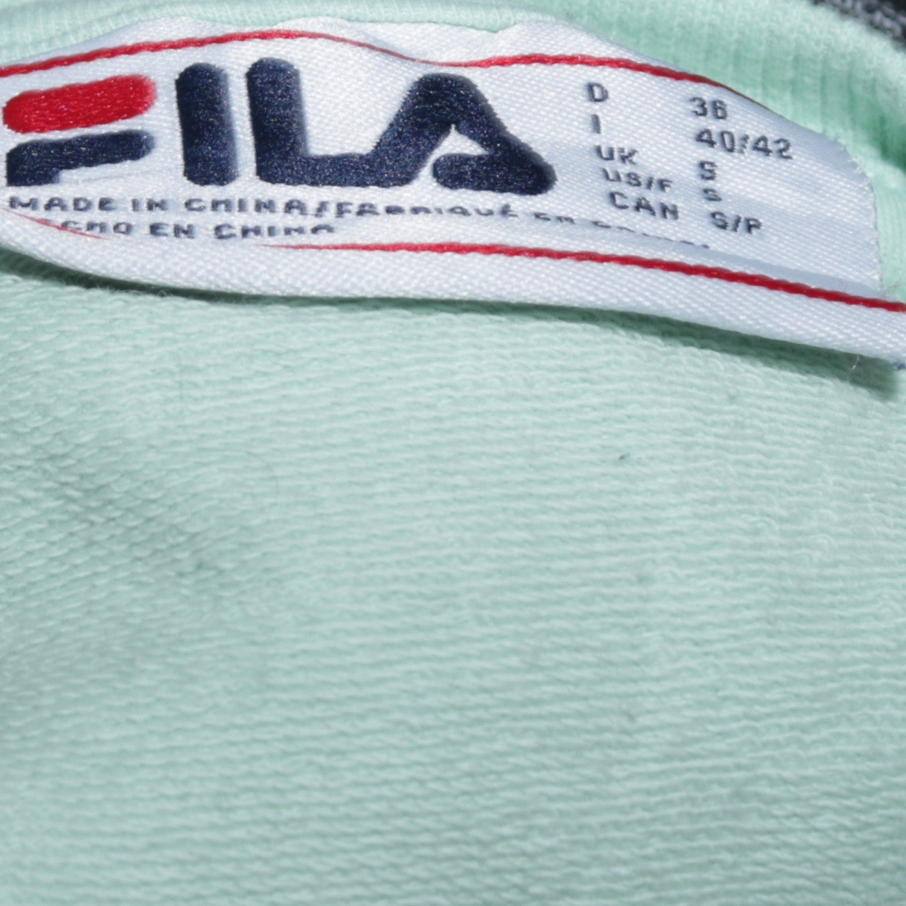 FILA Women Mint Green Crew Neck Pullover Sweatshirt Size S