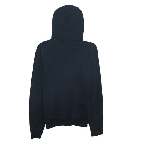 Puma Women Black UK 10 Pullover Hoodie Sweatshirt Logo Casual