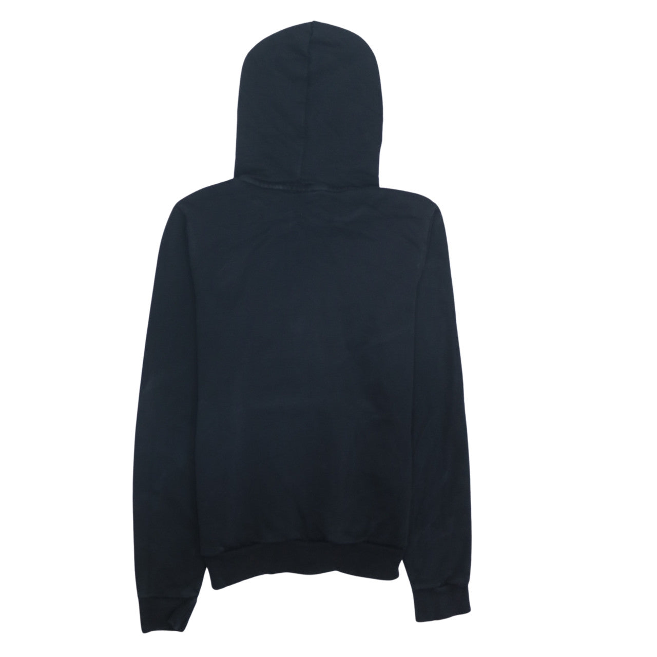 Puma Women Black UK 10 Pullover Hoodie Sweatshirt Logo Casual