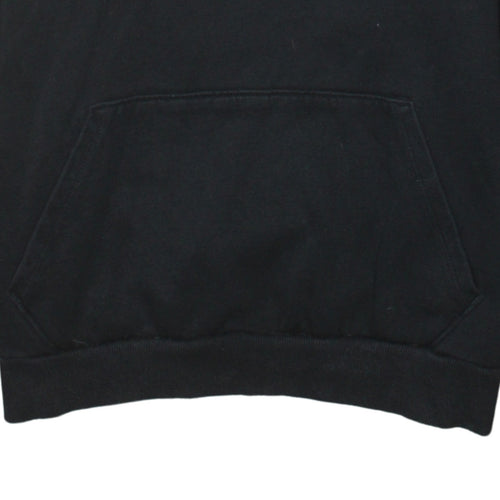 Puma Women's Black Gold Logo Pullover Hoodie Size L