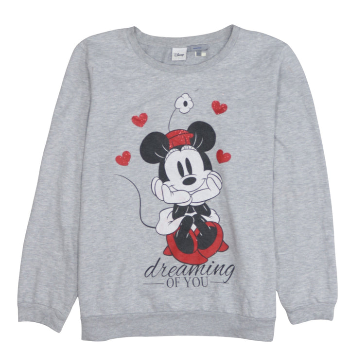 Disney Montego Women's Grey Minnie Mouse Sweatshirt XXL