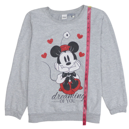Disney Montego Women's Grey Minnie Mouse Sweatshirt XXL
