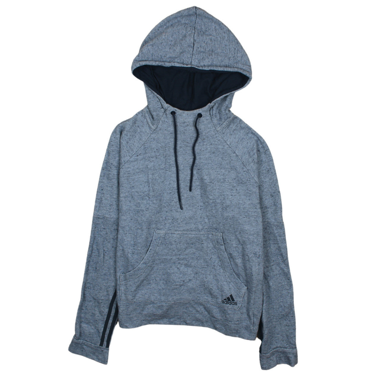 Adidas Womens Blue Hoodie Medium Pullover Hooded Sweatshirt