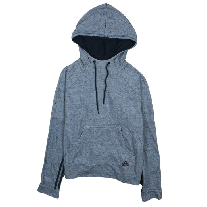 Adidas Womens Blue Hoodie Medium Pullover Hooded Sweatshirt