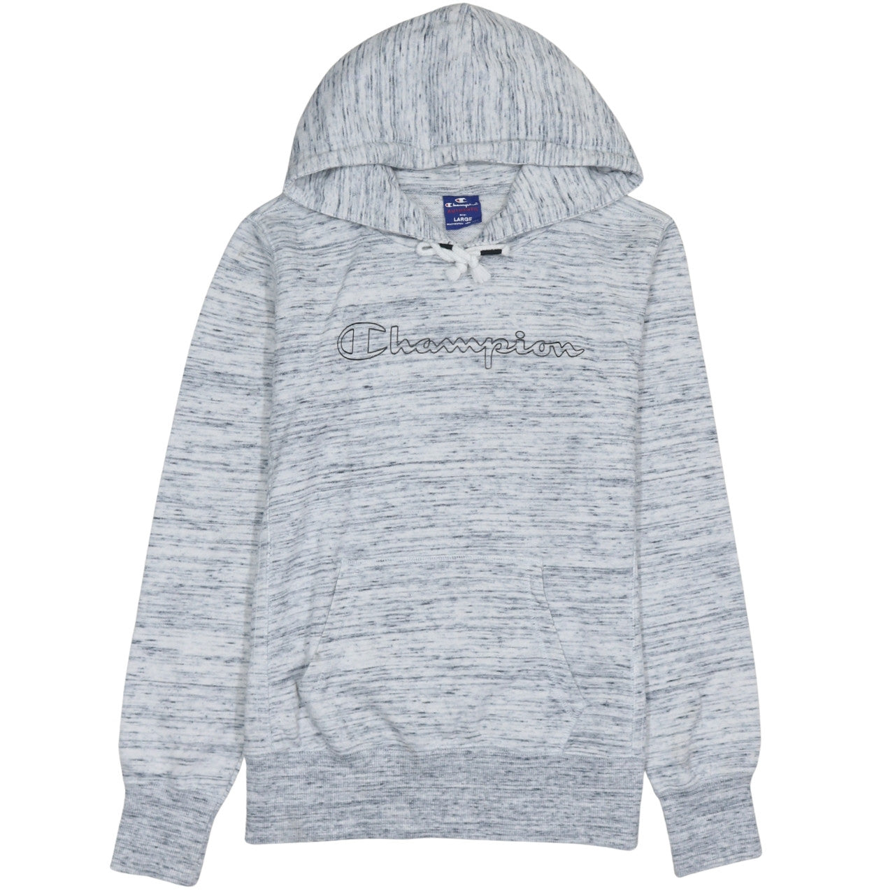Champion Women’s Grey Pullover Hoodie Large Cotton Blend