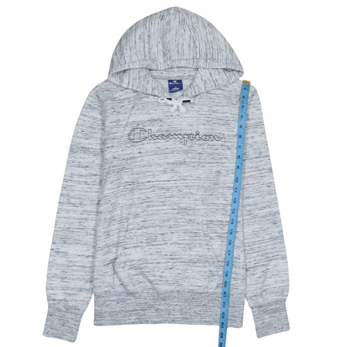 Champion Women’s Grey Pullover Hoodie Large Cotton Blend