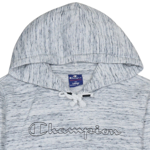 Champion Women’s Grey Pullover Hoodie Large Cotton Blend
