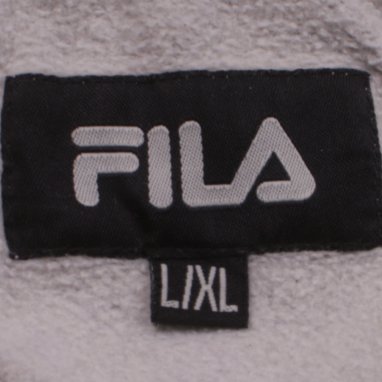 Fila Womens Grey Full Zip Hoodie L/XL Classic Casual Sweatshirt