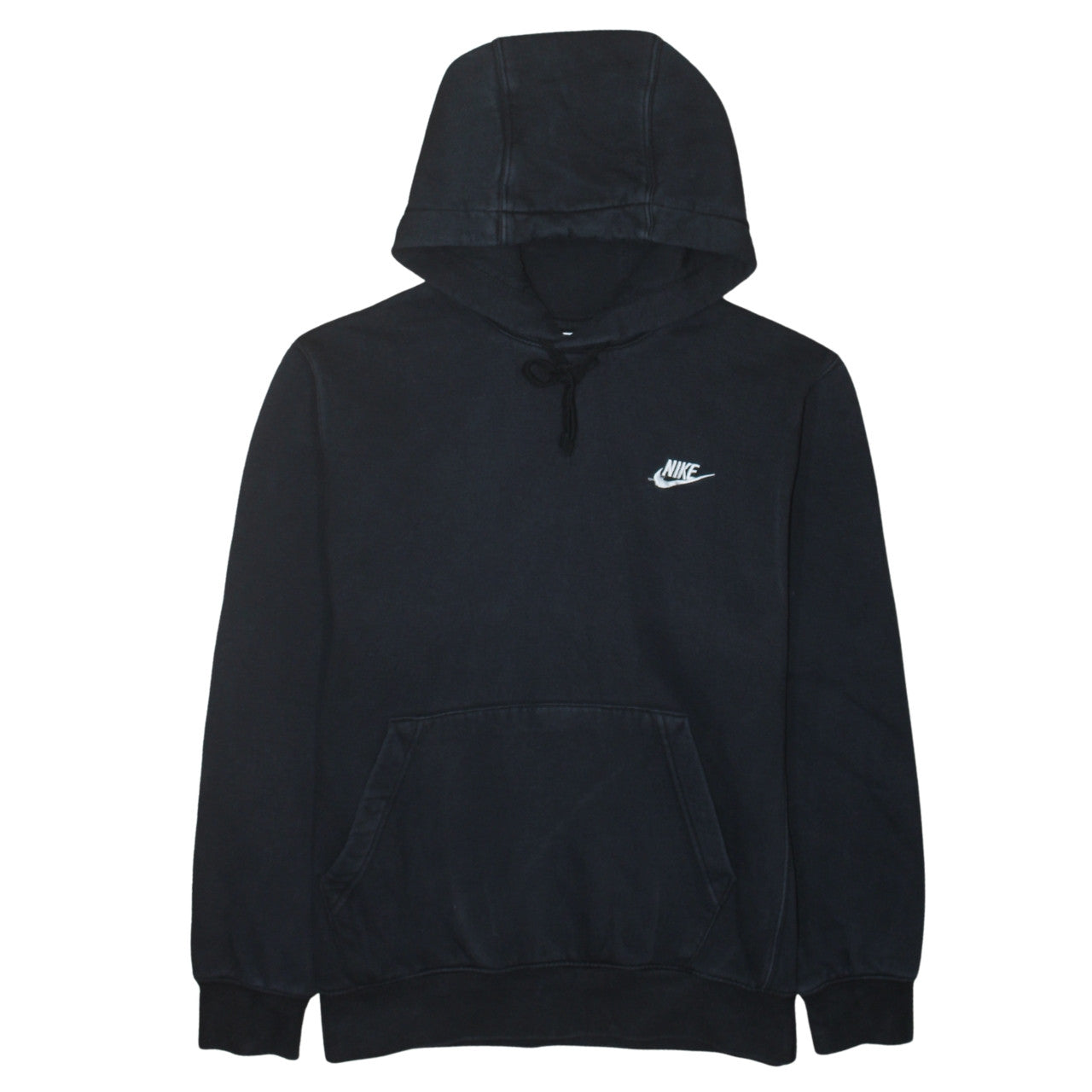 Nike Men's Black Pullover Hoodie M Regular Fit Fleece Sweatshirt