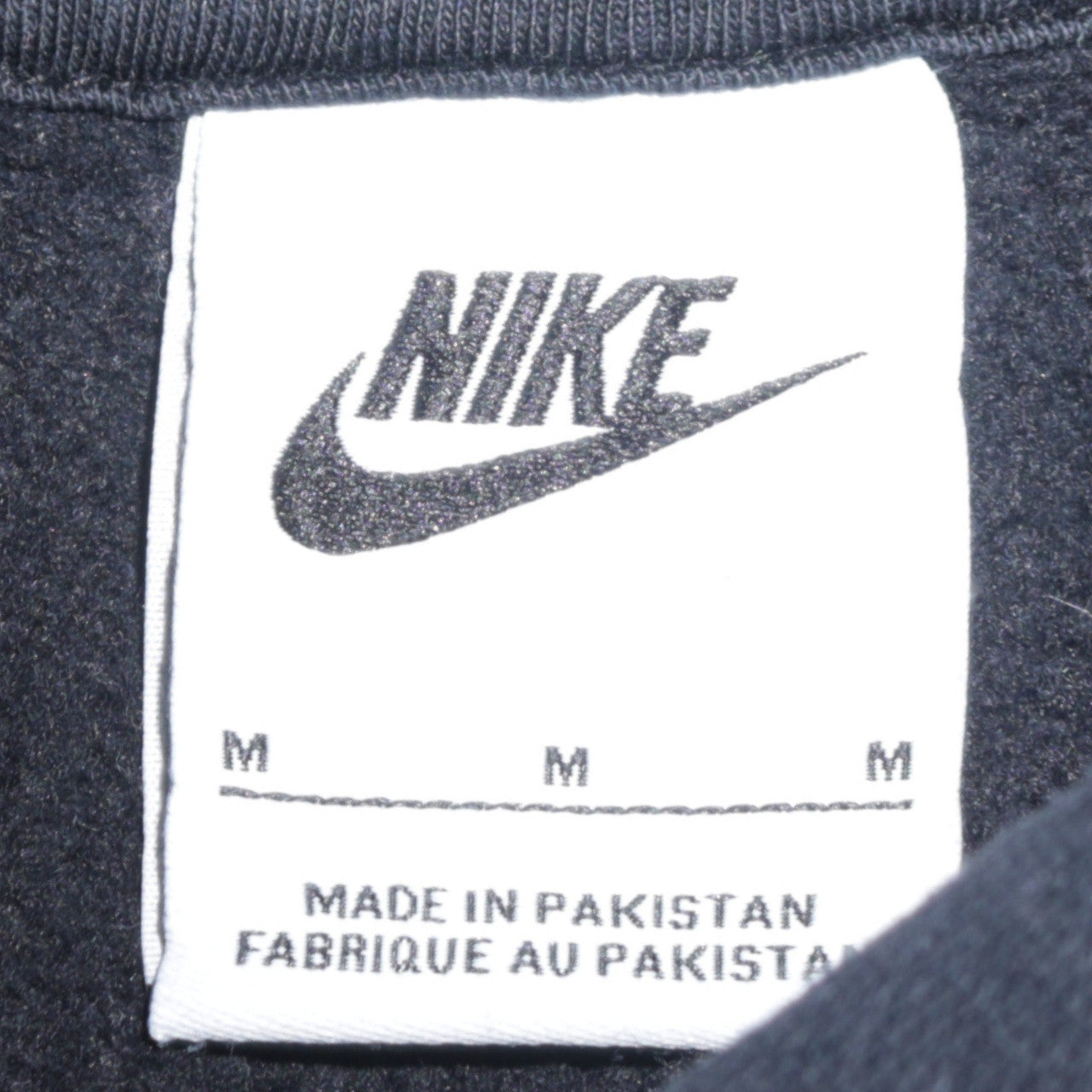 Nike Men's Black Pullover Hoodie M Regular Fit Fleece Sweatshirt
